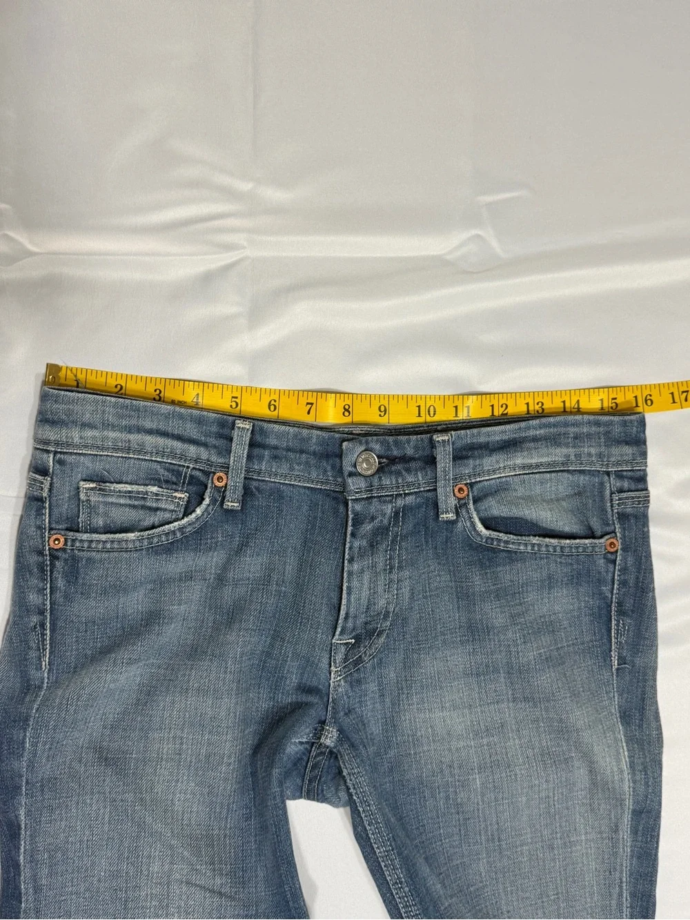 7 For All Mankind Flynt Light Blue Flare Jeans